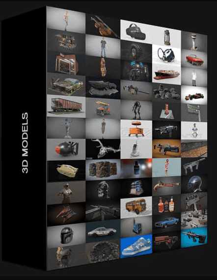 PBR GAME 3D MODELS BUNDLE 2 DECEMBER 2022