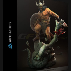 ARTSTATION – CONAN COLLECTIBLE 3D PRINT (Premium)