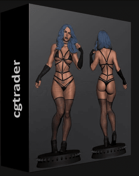 CGTRADER – GOTHIC GIRL 3D 3D PRINT MODEL