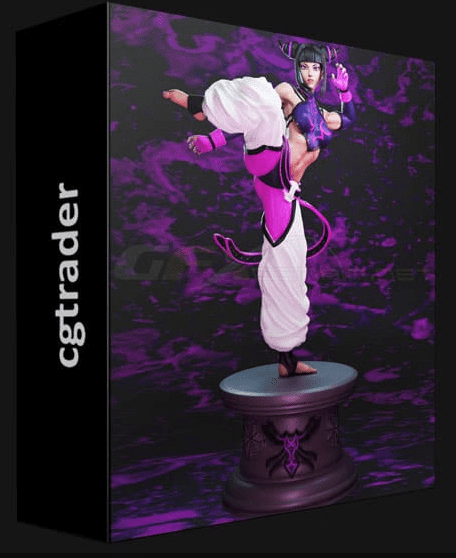 CGTRADER – STREET FIGHTER – JURI HAN FANART 3D PRINT MODEL