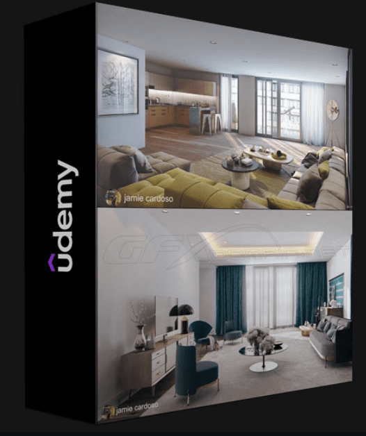 UDEMY – 3DS MAX + VRAY : 3D VISUALIZER HANDBOOK TO INTERIOR DAYLIGHT