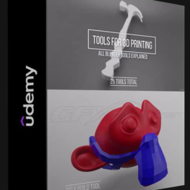 UDEMY – BLENDER FOR 3D PRINTING – LEARN ALL BLENDER TOOLS (201) (Premium)