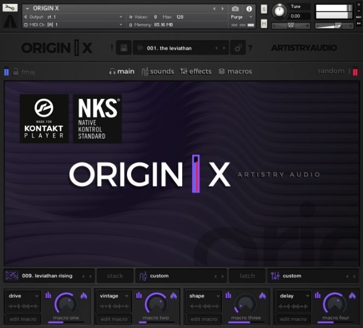 Artistry Audio Origin X v1.1 [KONTAKT]