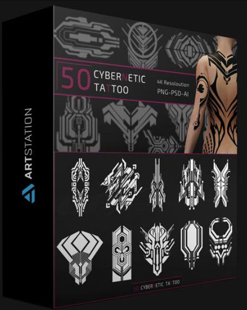 ARTSTATION – 50 CYBERNETIC TATTOO