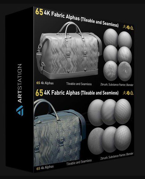 ARTSTATION – DEBOX STUDIO – 65 4K FABRIC ALPHAS (TILLABLE)