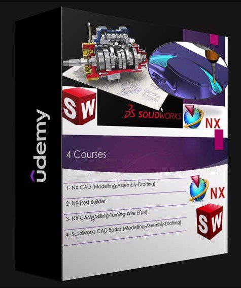 UDEMY – SOLIDWORKS CAD BASICS & SIEMENS NX CAD CAM & POST BUILDER