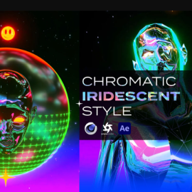 3D Chromatic Iridescent Animation Style in Cinema4D Octane Rende (Premium)